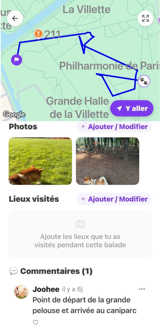 Photos géolocalisées sur le tracé de balade