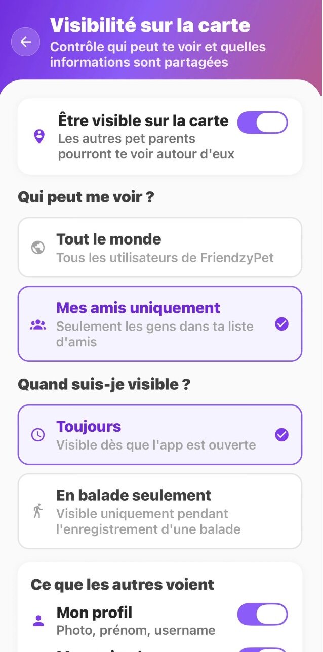 Choix d'audience et de moments